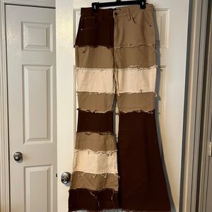 Patch Me If You Can High Rise Flare Jeans